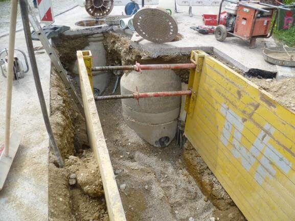 Bauplan für die Erschließung des Baugebiets Kienberg Nord, einschließlich 1. und 2. Erweiterung.