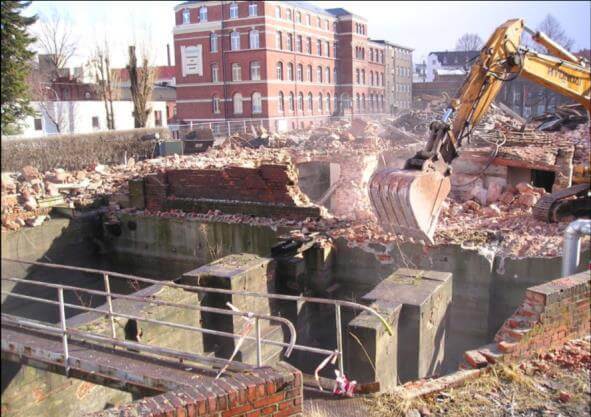 Ansicht des Turbinenwerks Görlitz, das im Rahmen des Flächenrecyclings modernisiert wird.