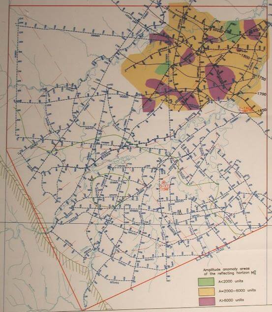 Erdgaslagerstätte Tagninskaya in Ostsibirien: Landschaftsaufnahme mit Gasförderanlagen und umgebender Natur.